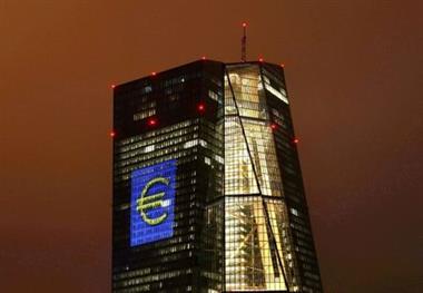 FILE PHOTO: The headquarters of the European Central Bank (ECB in Frankfurt, Germany, March 12, 2016. REUTERS/Kai Pfaffenbach 